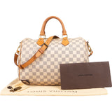 Louis Vuitton Monogram Damier Azur Canvas Speedy 30 Bandoulière Handbag