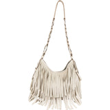 Yves Saint Laurent Suede Mombasa Fringe Shoulder Bag