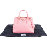 Prada Pink Saffiano Lux Mini Promenade Bag Handbag