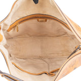 MCM Monogram Visetos Striped Hobo Handbag