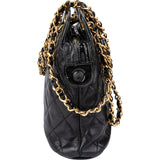 Chane Quilted Lambskin Mademoiselle Crossbody Bag