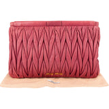 Miu Miu Matelassé Nappa Leather Clutch Bag