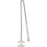 Chanel Crystal CC Emblem Necklace