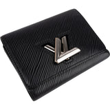 Louis Vuitton Noir Epi Leather Twist Compact Wallet