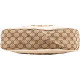 Gucci Monogram GG Canvas Britt G Hobo Shoulder Bag