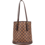 Louis Vuitton Monogram Damier Ebene Bucket PM Shoulder Bag - vintageandkickz