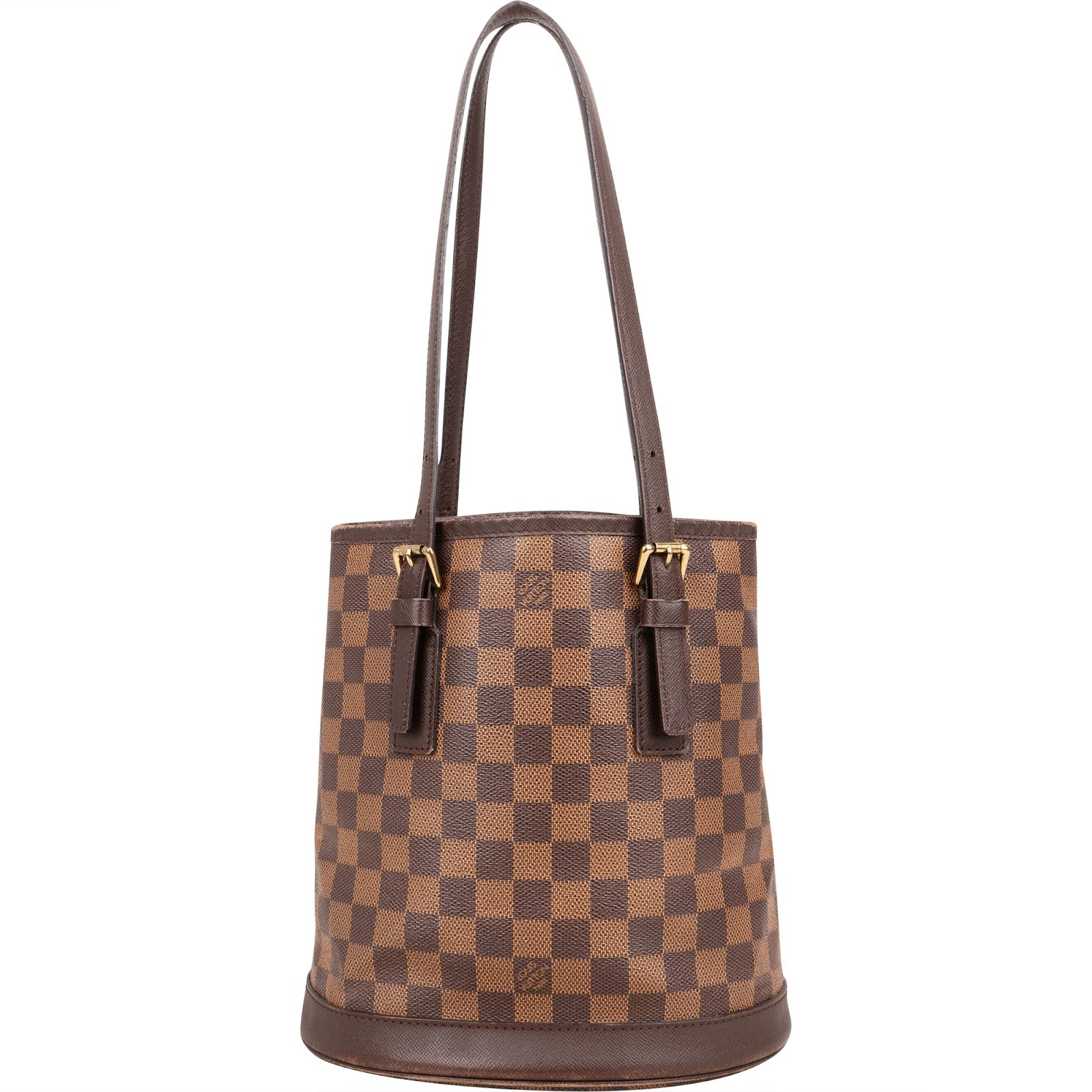 Louis Vuitton Monogram Damier Ebene Bucket PM Shoulder Bag - vintageandkickz