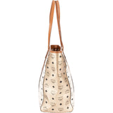 MCM Monogram Visetos Striped Liz Reversible Shopper Shoulder Bag