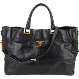 Prada Soft Calf Leather Tote Handbag