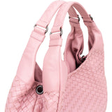 Bottega Veneta Pink Intrecciato Leather Hobo Shoulder Bag