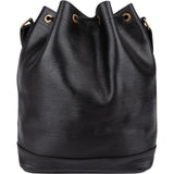 Louis Vuitton Noir Soft Epi Leather Sac Noé Grande Shoulder Bag