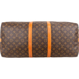 Louis Vuitton Monogram Canvas Keepall 55 Bandoulière Travel Bag