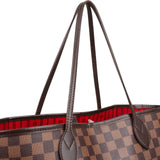 Louis Vuitton Monogram Damier Ebene Neverfull MM Shoulder Bag