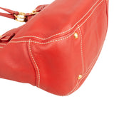 Prada Red Vitello Daino Hobo Shoulder Bag