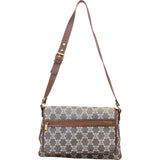 Celine Monogram Macadam Denim Messenger Crossbody Bag