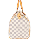 Louis Vuitton Monogram Damier Azur Speedy 30 Handbag