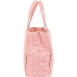 Chanel Pink Nylon Monogram New Travel Line Tote MM Shoulder Bag