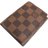 Louis Vuitton Monogram Damier Ebene Canvas Bifold Card Holder Mini Wallet