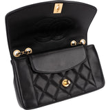 Chanel Quilted Lambskin Diana New Collection Single Flap Crossbody Bag