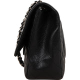 Chanel Quilted Caviar Leather Jumbo Single Flap Crossbody Bag