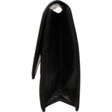 Yves Saint Laurent Vintage Studded Emblem Clutch Bag