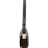 Burberry Black Brushed Leather Small Olympia Crossbody Bag