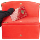 Cartier Red Leather Continental Wallet