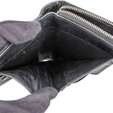 Yves Saint Laurent Grained Matelassé Leather Portefeuille Famme Compact Zip Around Wallet