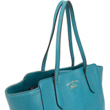 Gucci Pebbled Leather Swing Tote Shoulder Bag