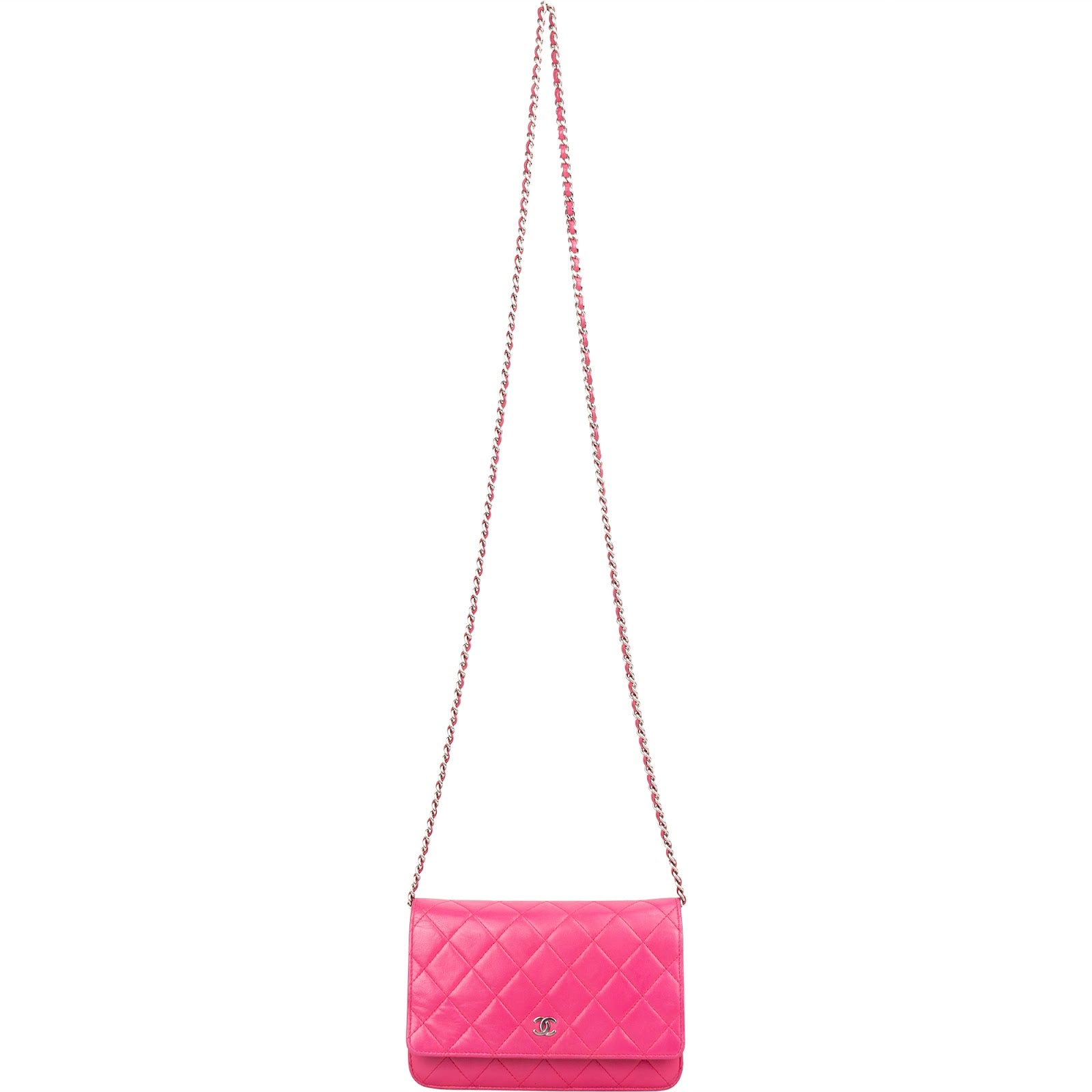[🔄️B20 / F18] Chanel Quilted Lambskin Wallet on Chain Crossbody Bag - vintageandkickz