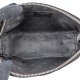 Chanel Black Leather CC Cosmetic Pouch