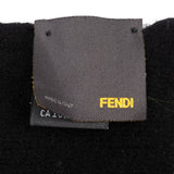 Fendi Classic Black Wool Schal Scarf