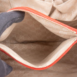 Gucci Red Leather Bamboo Top Handle Large Tote Handbag