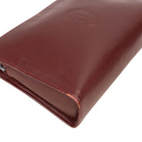 Cartier Bordeaux Leather Clutch - vintageandkickz