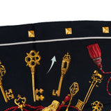 Hermès Les Clés Silk 90 Scarf Tuch