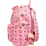 MCM Monogram Visetos Small Stark Studded Backpack