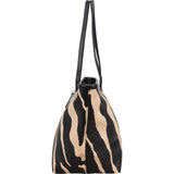 Coach Zebra Print City Shopper Shoulder Bag