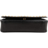 Prada Vitello Daino Studded Flap Crossbody Bag