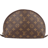 Louis Vuitton Monogram Canvas Trousse Demi Ronde Pouch