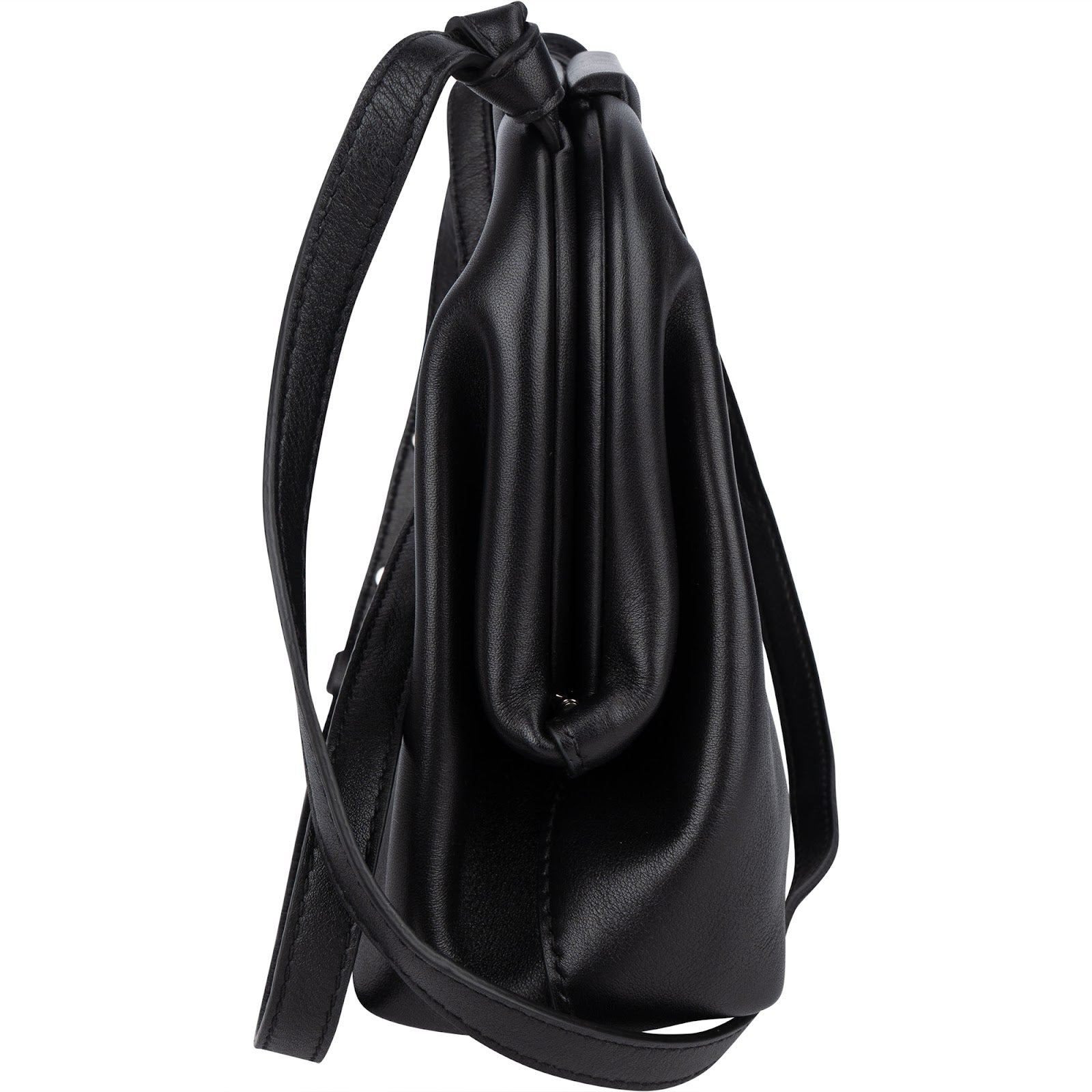 Bottega Veneta Leather Small The Point Handbag - vintageandkickz