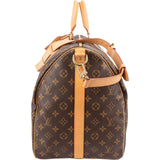 Louis Vuitton Monogram Canvas Keepall 55 Bandoulière Travel Bag