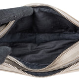 Balenciaga Grey Leather Classic City Double Pocket Hip Shoulder Bag