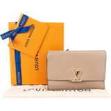 Louis Vuitton Taurillon Leather Lockme Compact Wallet