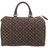 Louis Vuitton Monogram Mini Lin Speedy 30 Handbag