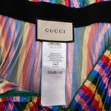 Gucci Metallic Rainbow Plissee Silk Skirt (IT36 / XS)