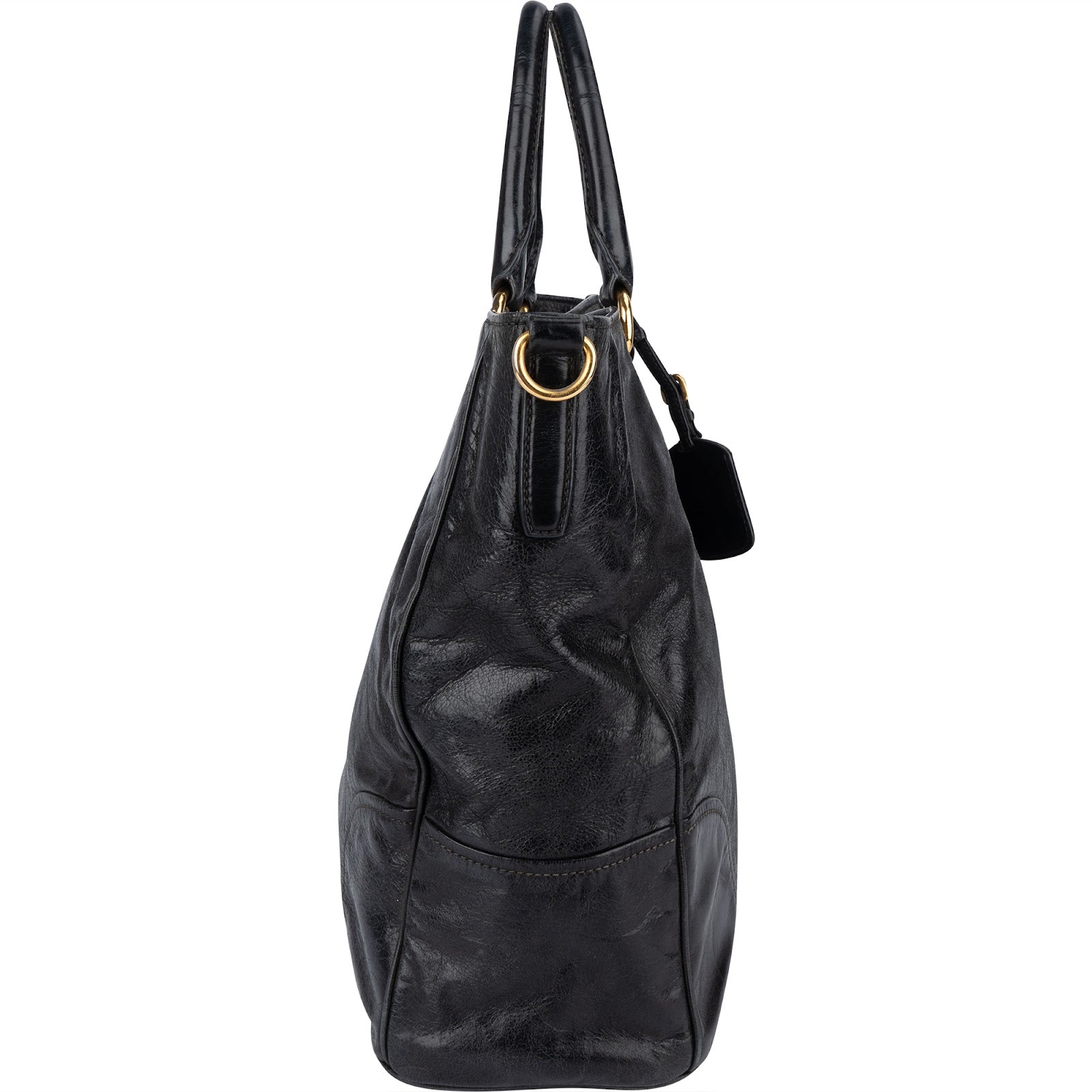 [🔄️B24 / F30] Prada Vitello Shine Tote Handbag - vintageandkickz