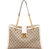 Gucci Monogram GG Supreme Medium Padlock Shoulder Bag