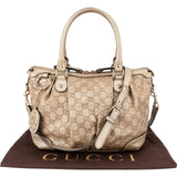 Gucci Gold Guccissima Leather Sukey Handbag