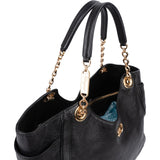 Salvatore Ferragamo Pebbled Leather Gancini Tote Shoulder Bag