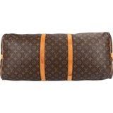 Louis Vuitton Monogram Canvas Keepall 60 Bandoulière Travel Bag